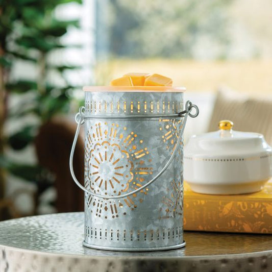 Galvanized Sunburst Illumination Wax Warmer